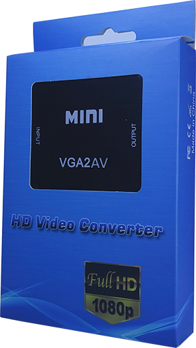 CONVERTIDOR DE VGA TO AUDIO Y VIDEO ESTÁNDAR