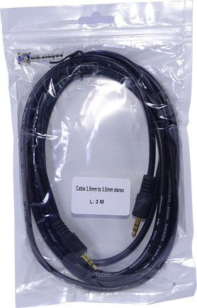 CABLE 1 PLUG ST. X PLUG ST. 3.5mm 5M