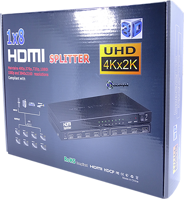 SPLITER HDMI 1080 SOPORTA 3D 1 x 8