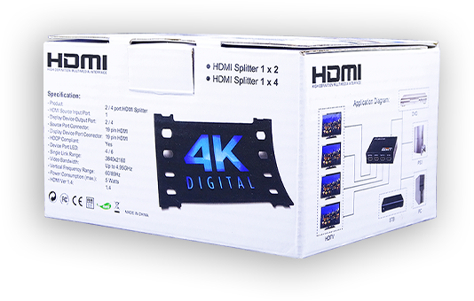 SPLITER HDMI 1080P SOPORTA 3D 1 x 4