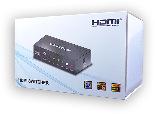 METAL SWICHT HDMI  1 X 5 4K DELCOM