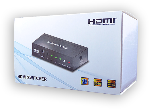 METAL SWICHT HDMI  1 X 3 4K DELCOM