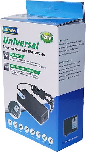 CARGADOR UNIVERSAL PARA LAPTOP SP26