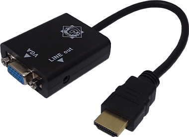 CABLE/ADAPTADOR HDMI a VGA CON AUDIO DELCOM