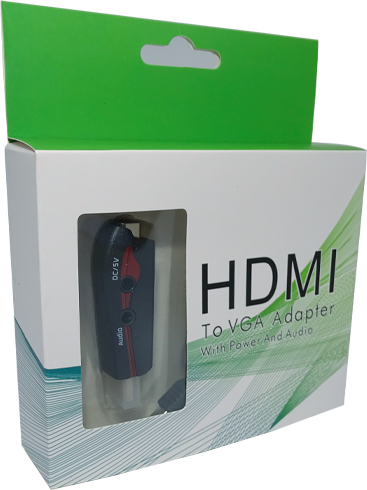 CABLE/ADAPTADOR HDMI a VGA CON AUDIO PORTATIL