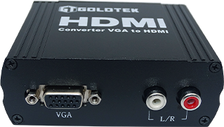 CONVERTIDOR DE VGA + AUDIO L/R A HDMI, METAL (CS8416CHIP)