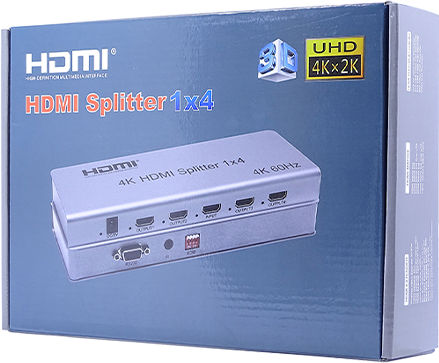 2.0V 4K HDMI SPLITER METALICO 1*4