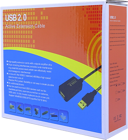 CABLE EXTENSION USB 2.0 ACTIVO 15m