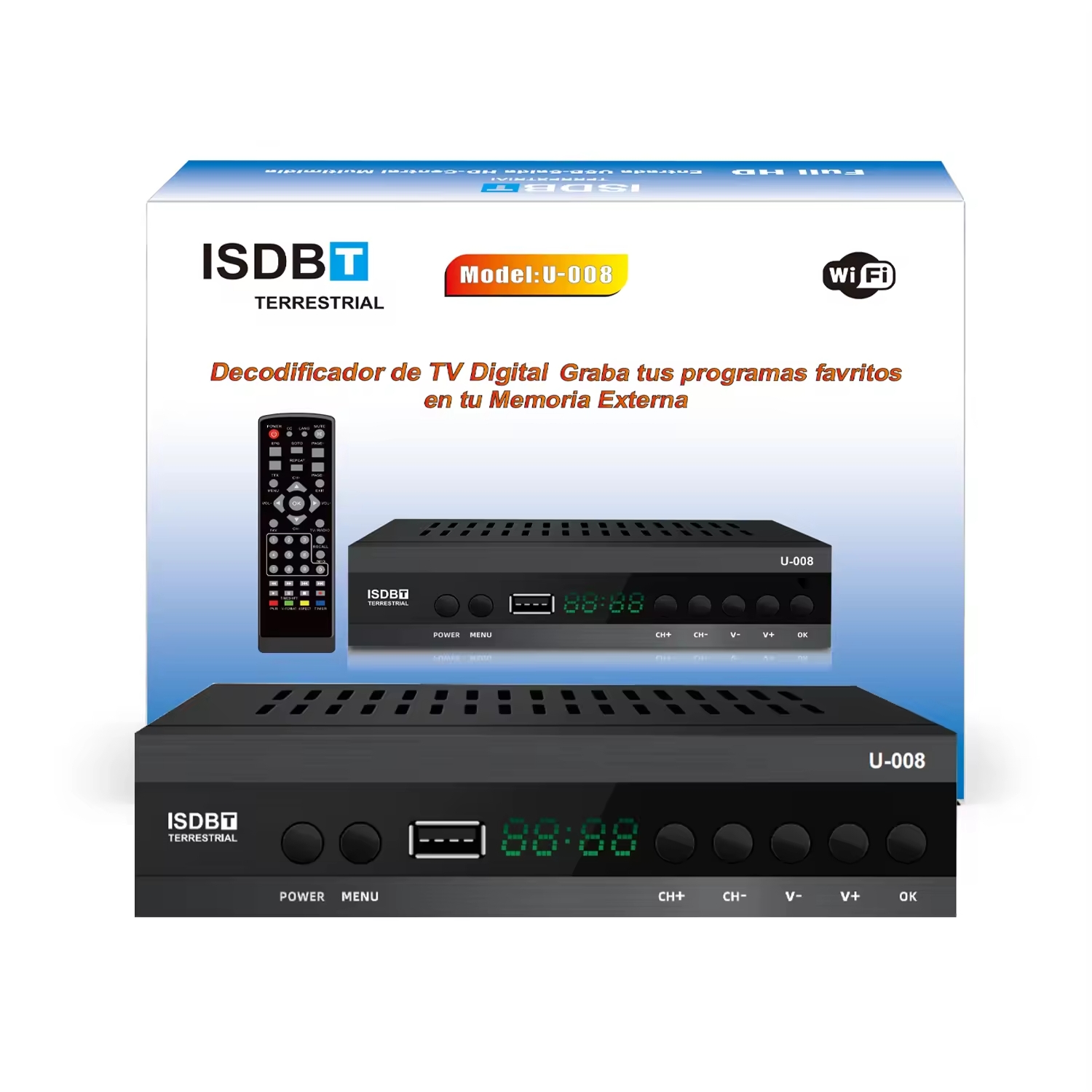SINTONIZADOR DE TV HD DELCOM CON ANTENA