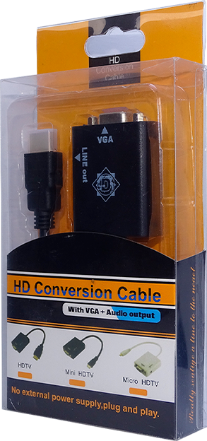 CABLE/ADAPTADOR HDMI a VGA CON AUDIO