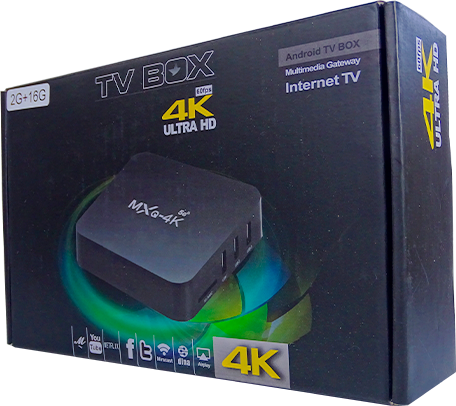 MXQ-4K TV BOX 2+16GB ANDROID 8.1