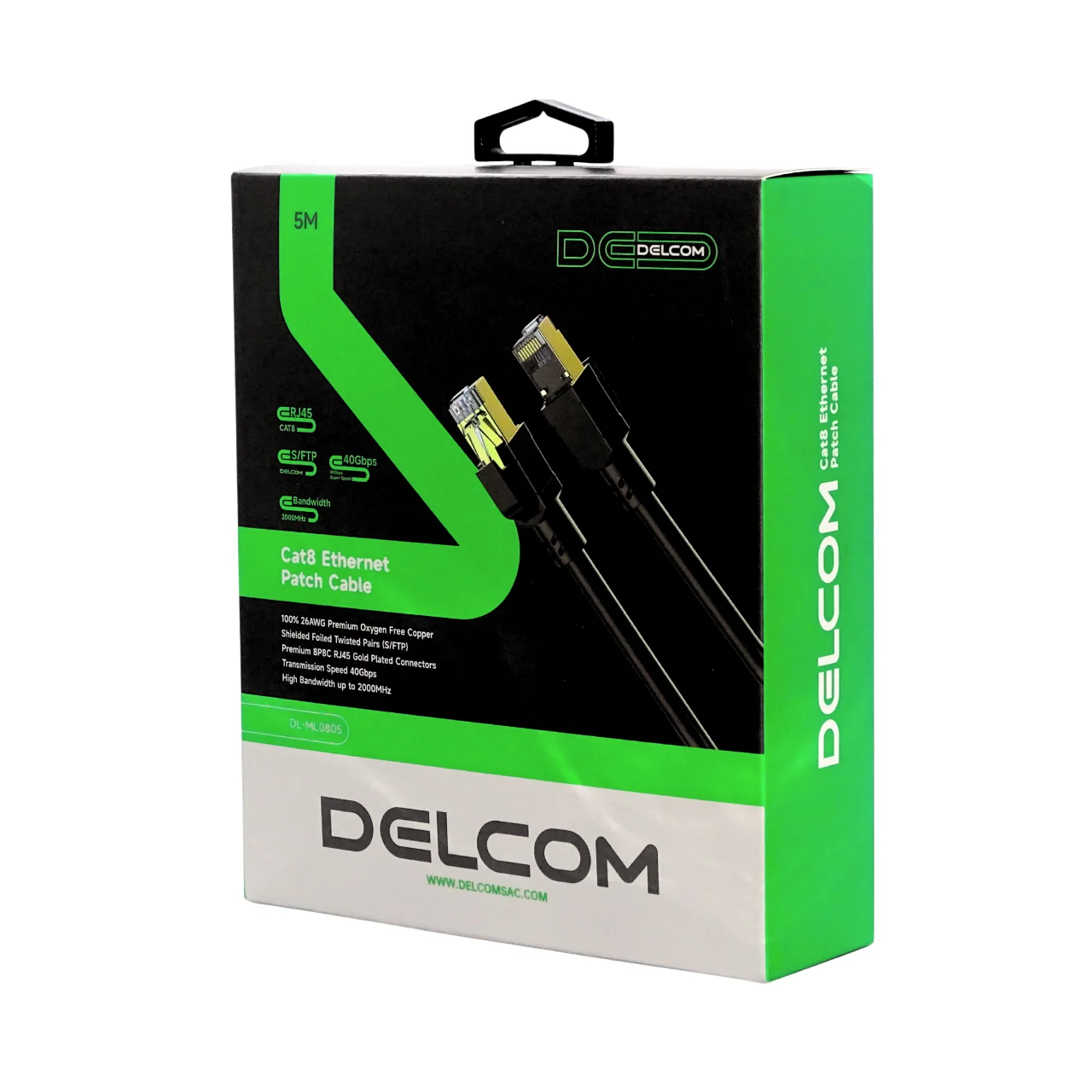 Cable de Red Patch Cord CAT 8 DELCOM Cable de Red Patch Cord CAT 8 DELCOM